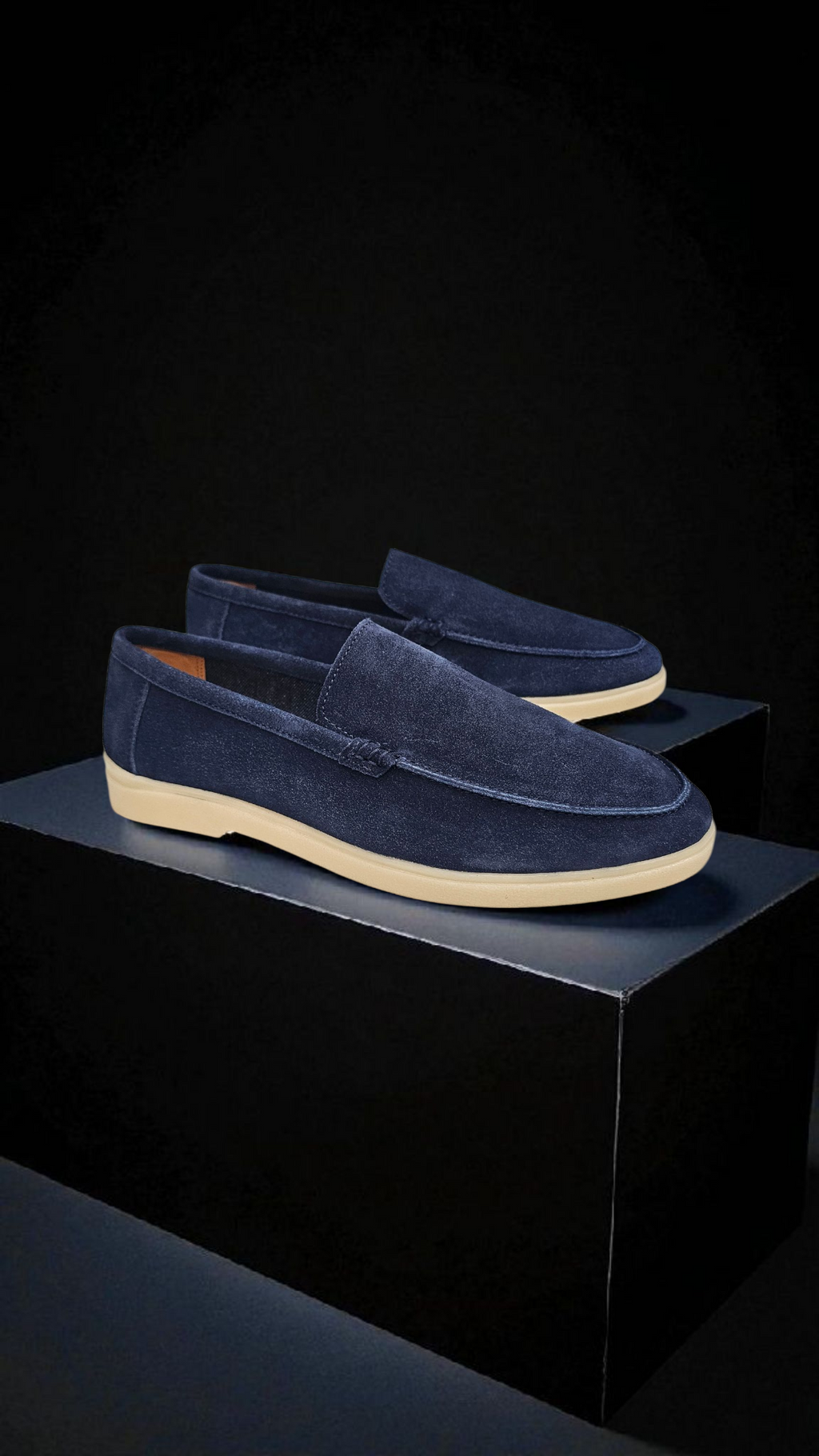 L.P. Suede leather Blue