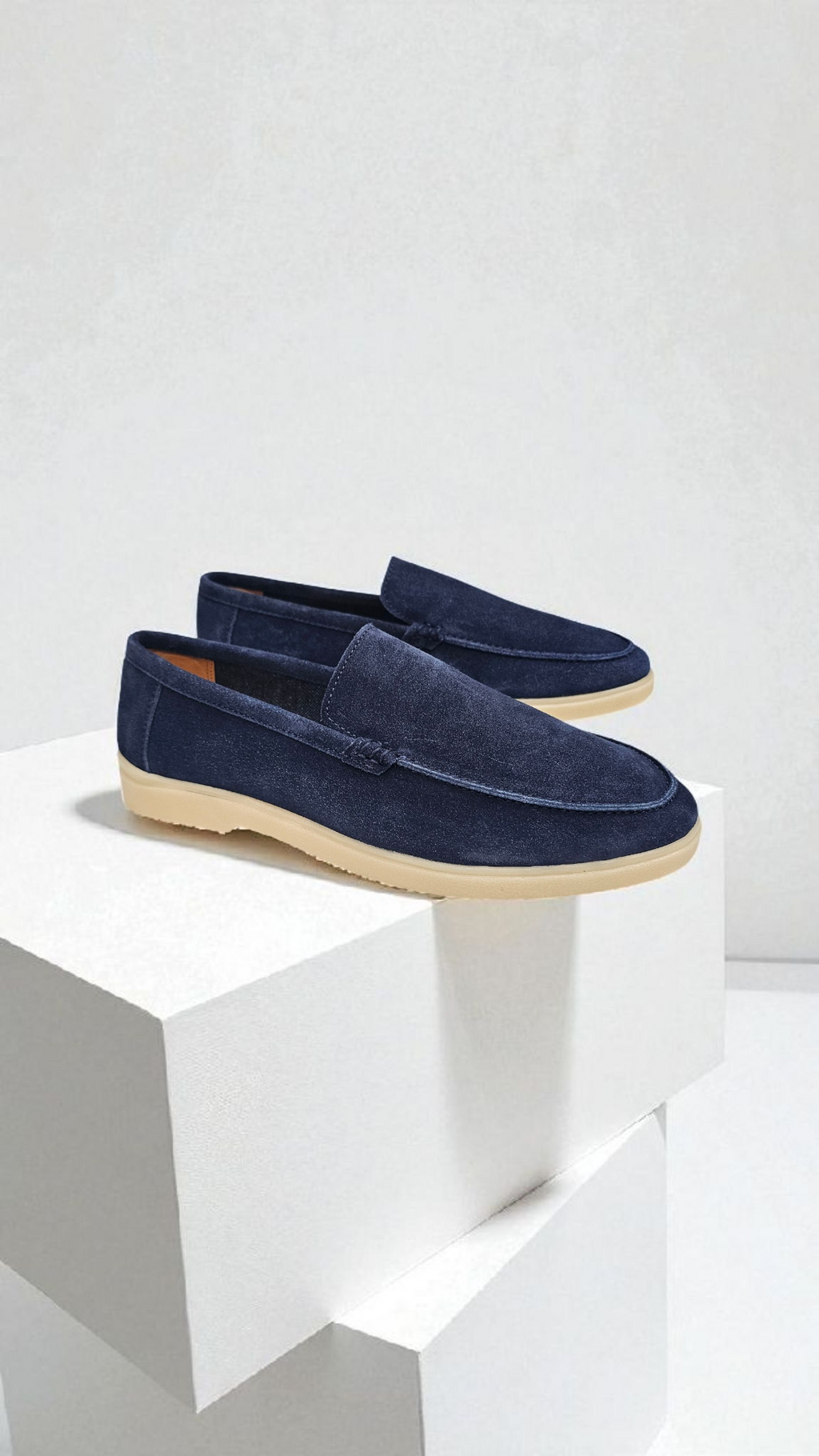 L.P. Suede leather Blue