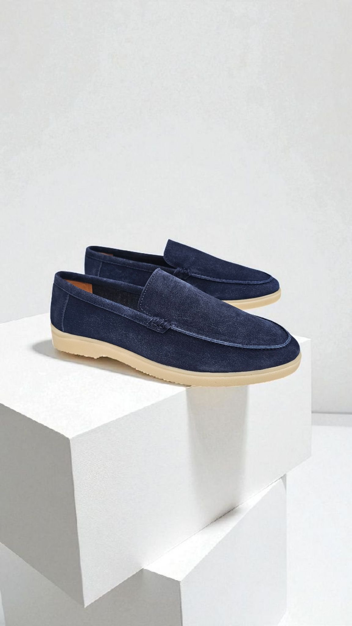 L.P. Suede leather Blue