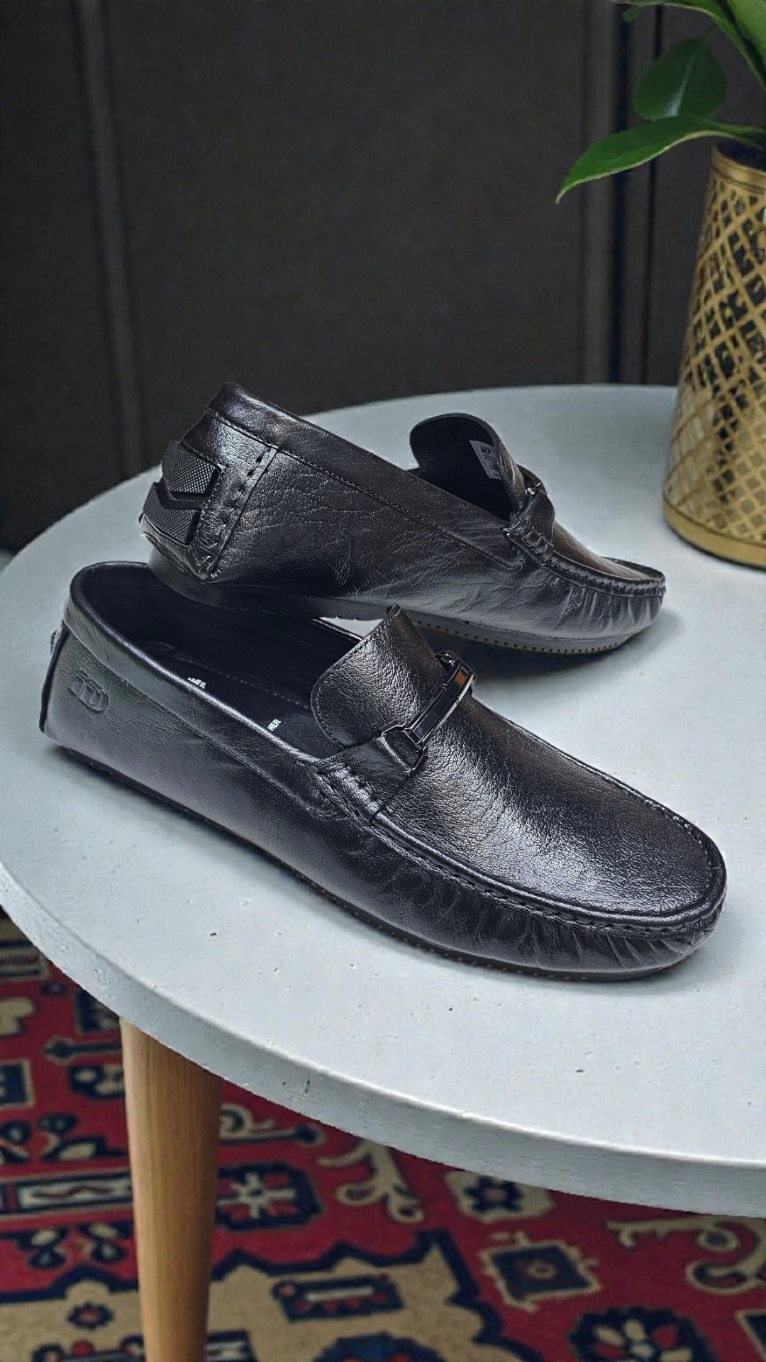 I'd leather loafers