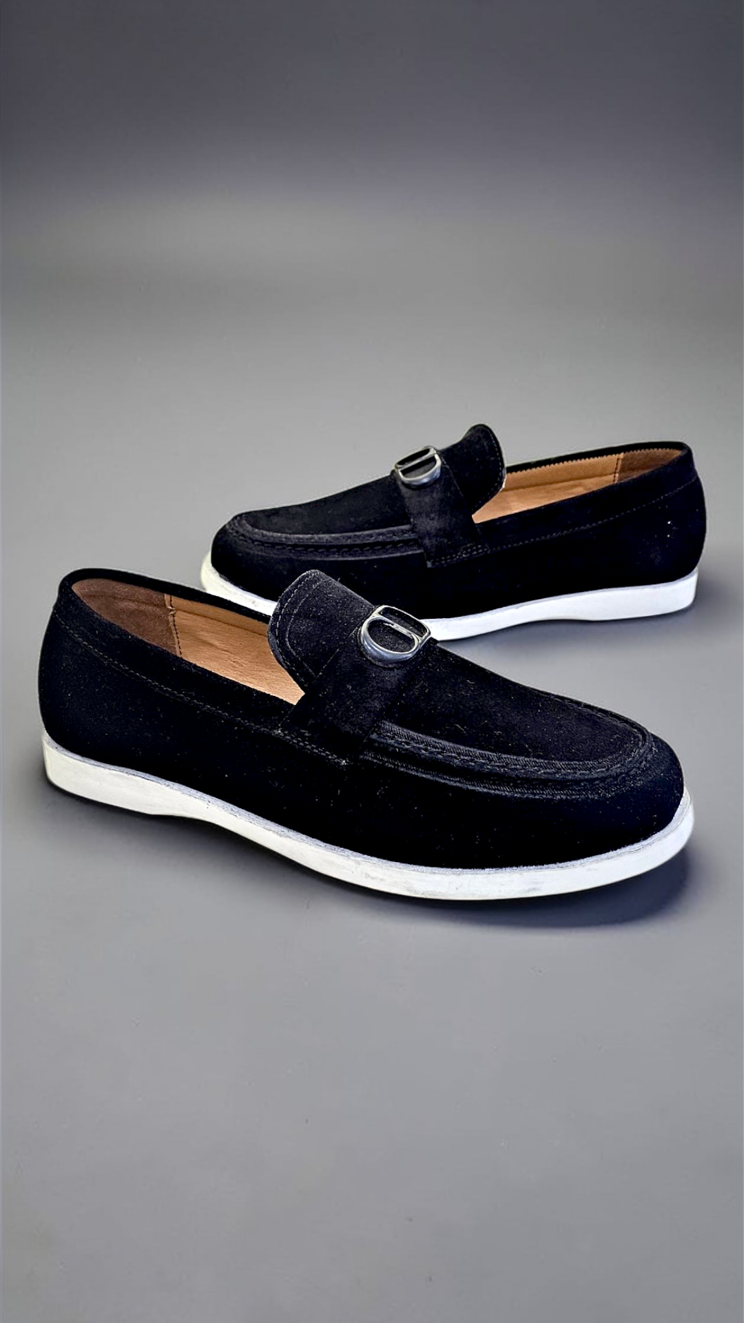 CD suede loafers (Black)