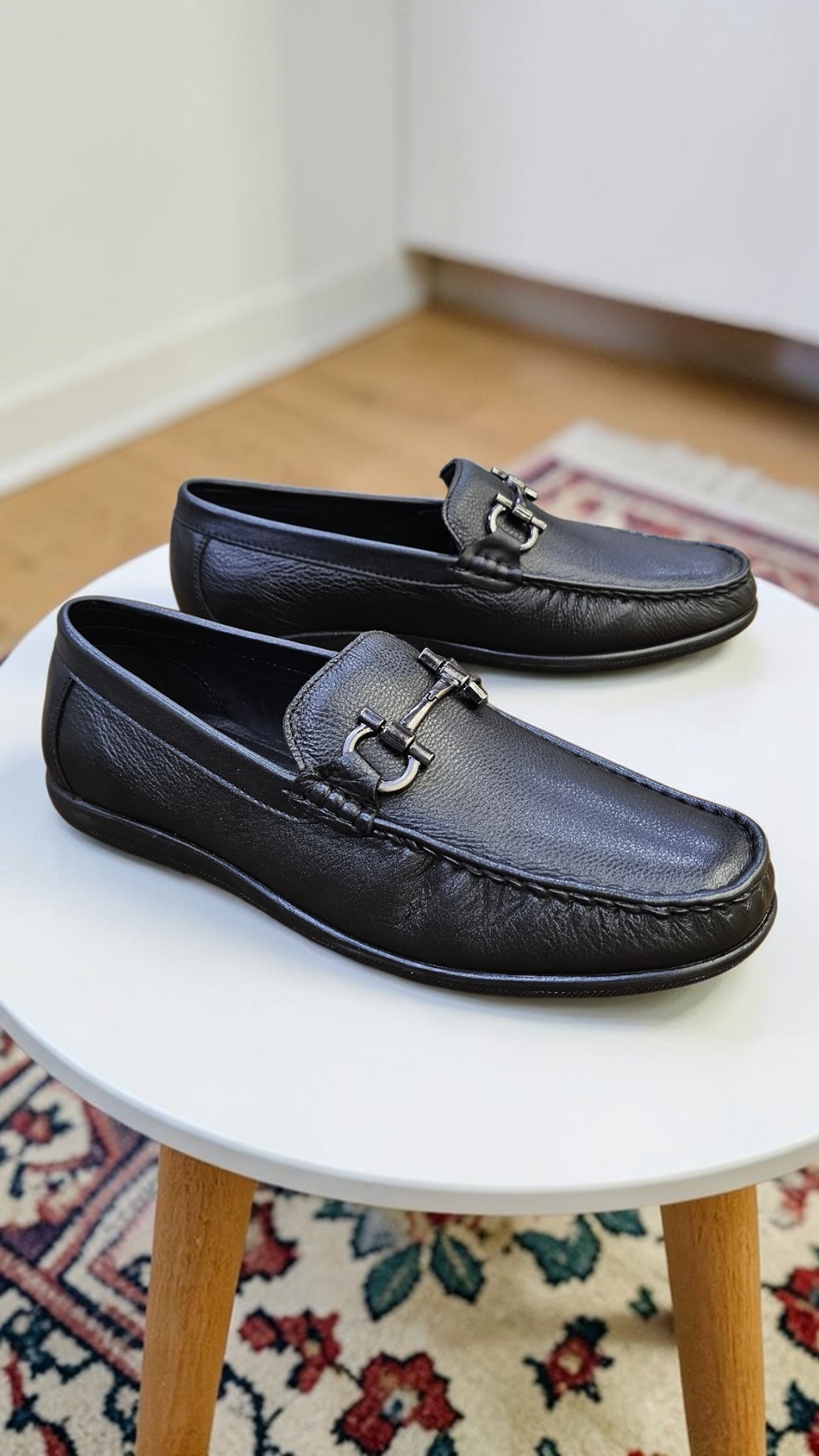 Elwis soft cushioned loafers (Black)