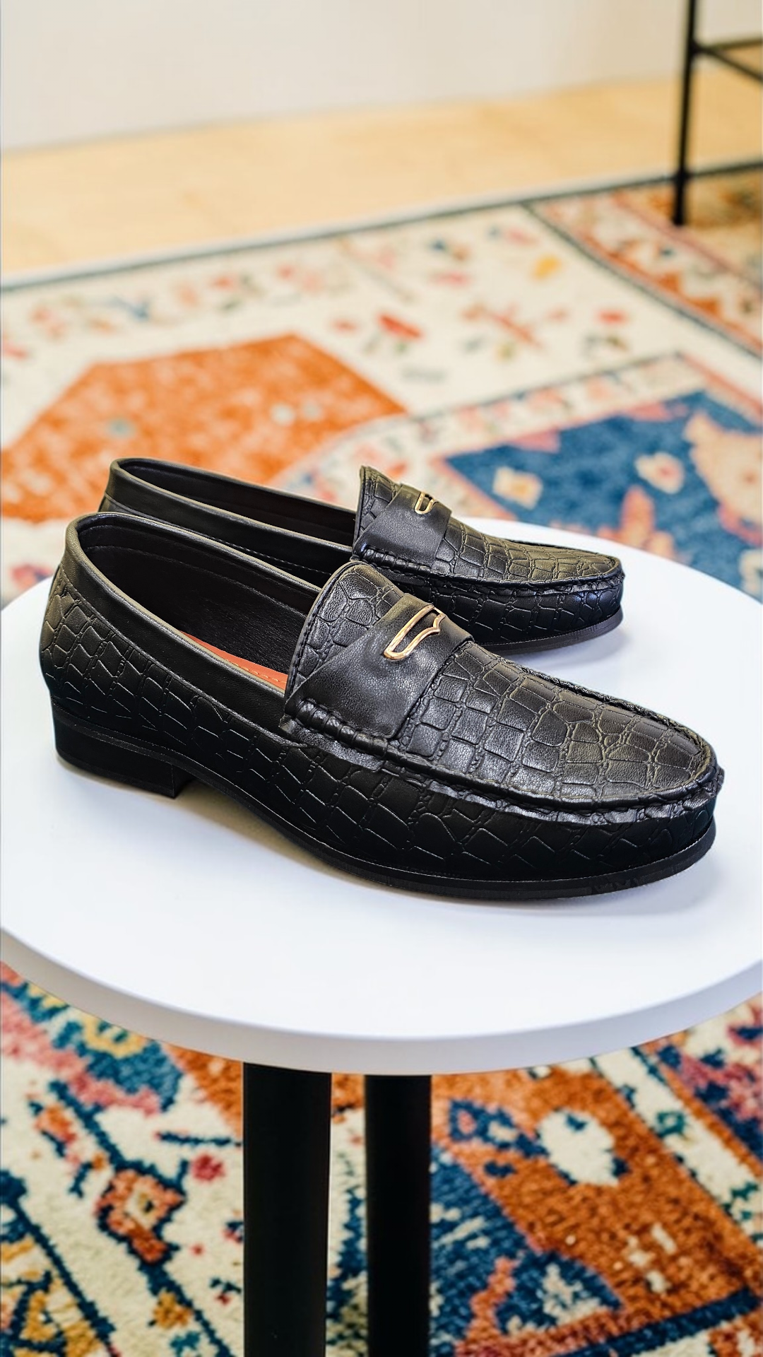 Rosso bally loafers (wood sole)