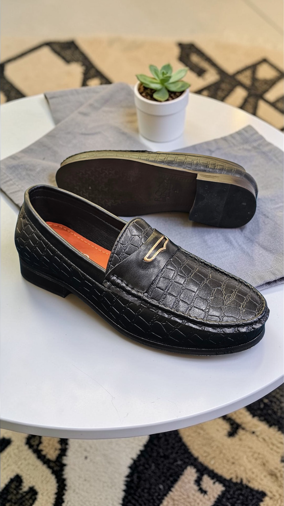 Rosso bally loafers (wood sole)