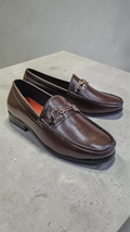 Rosso bally loafers (wood sole)