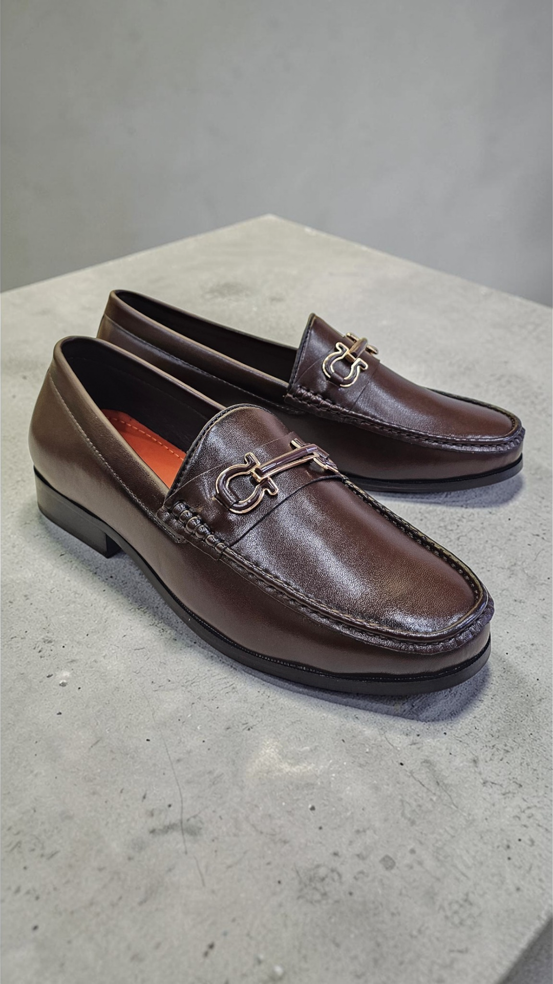 Rosso bally loafers (wood sole)