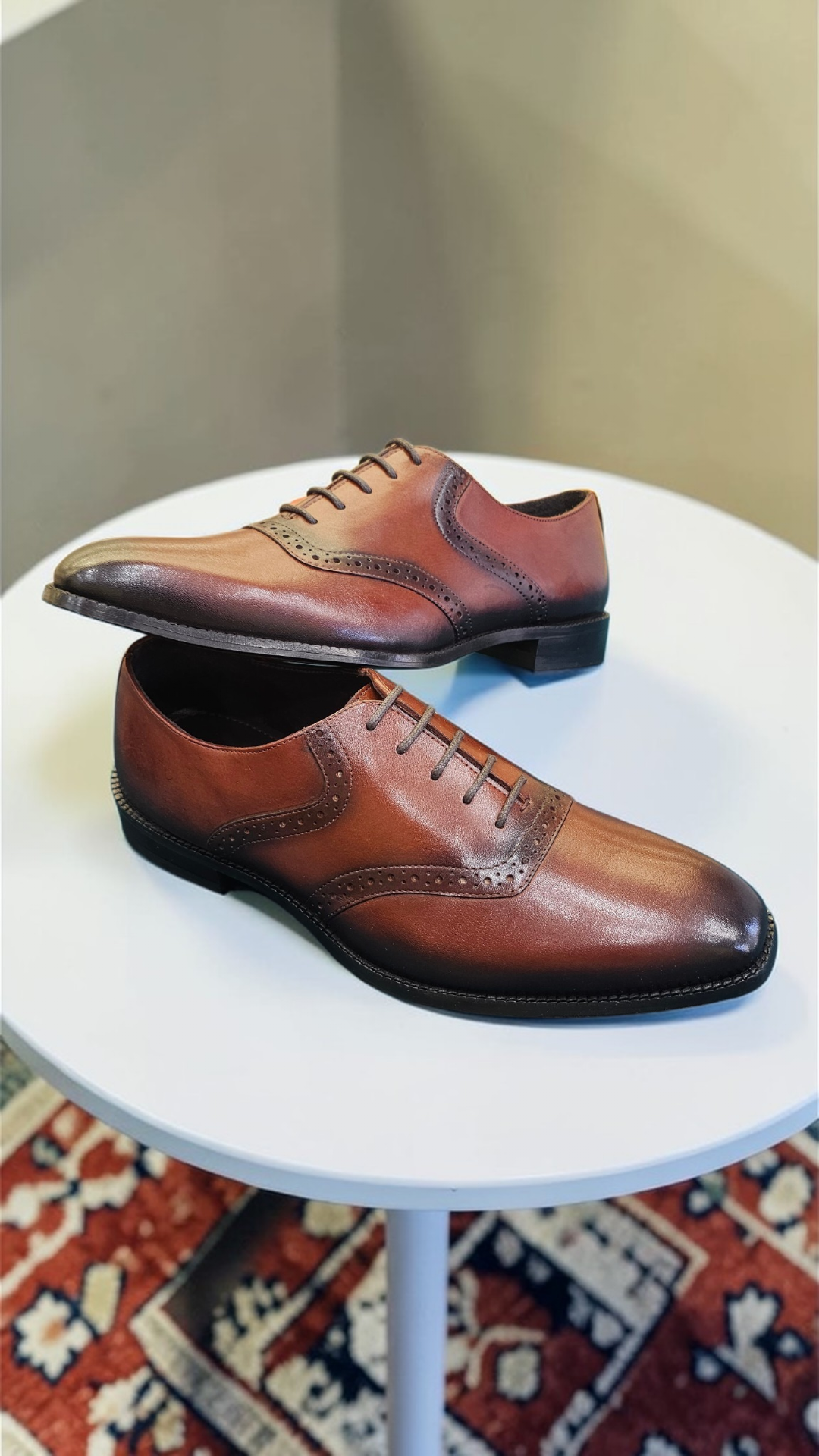 Elwis italian oxford tan