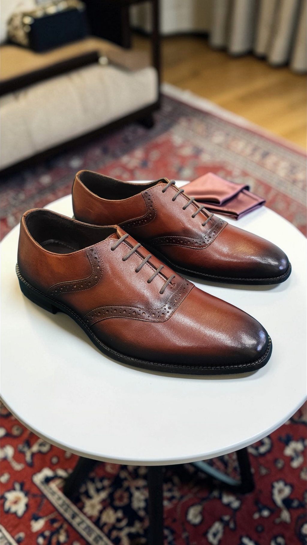 Elwis italian oxford tan