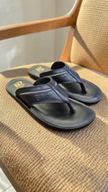 id leather chappal (Black)