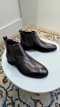 Round chelsea Genuine leather (Black)
