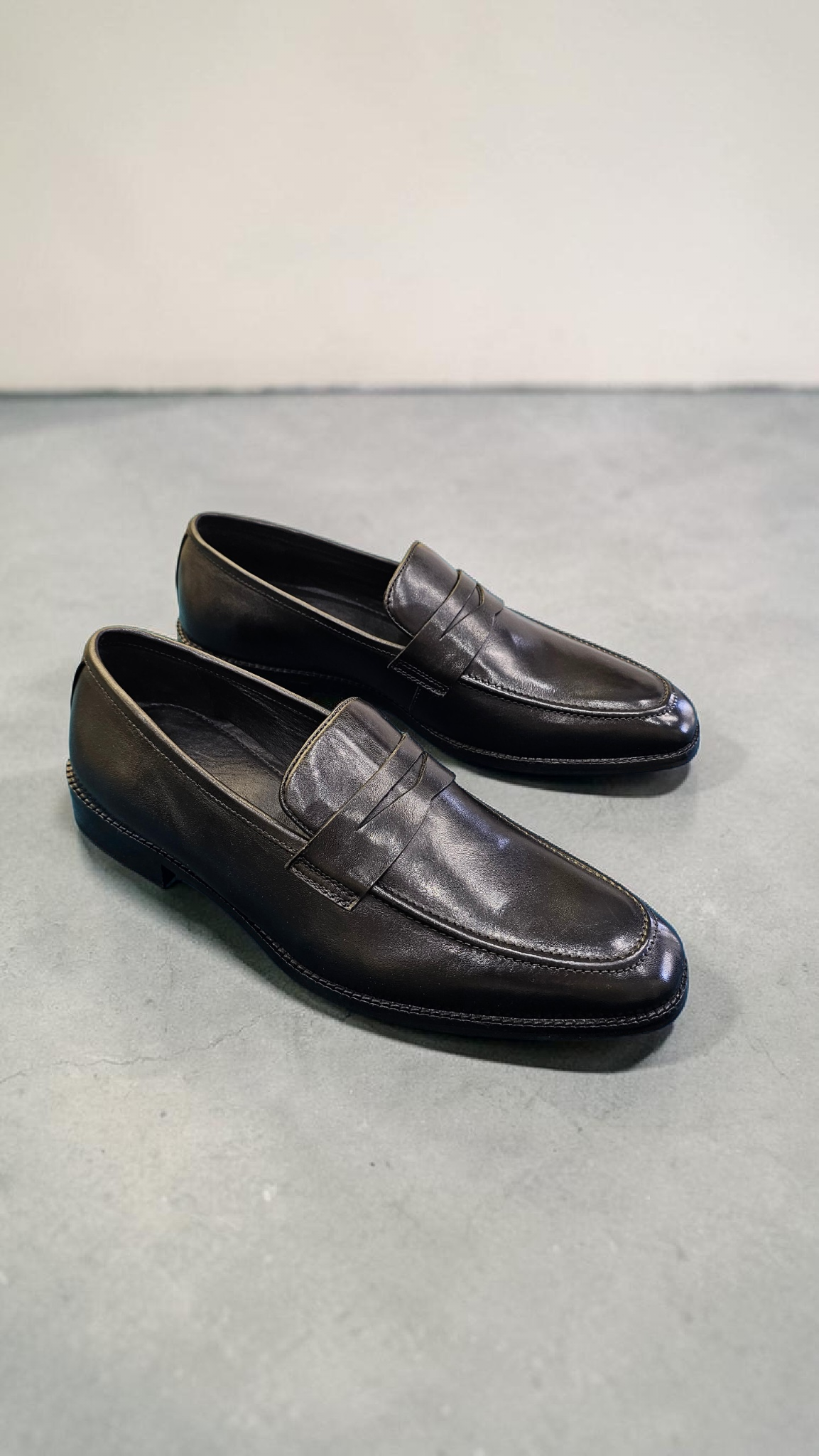 Italian penny shoes (wood sole)