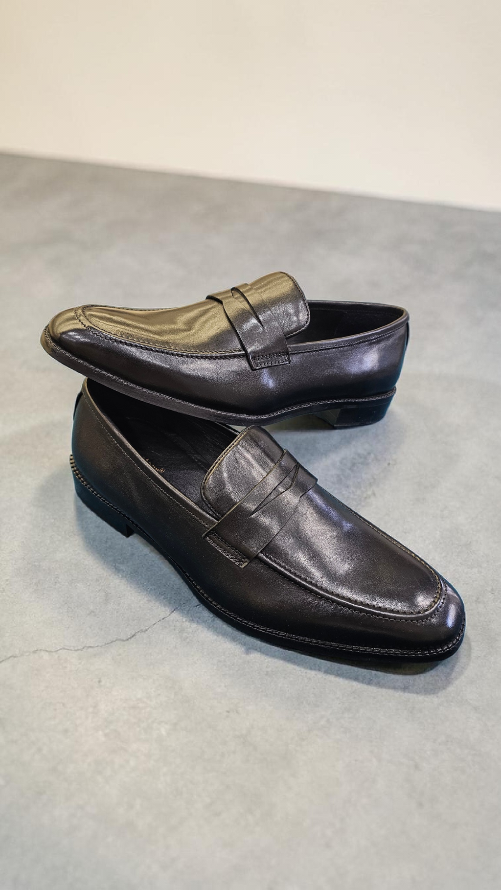 Italian penny shoes (wood sole)