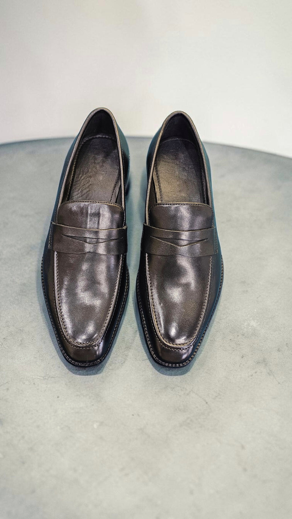 Italian penny shoes (wood sole)