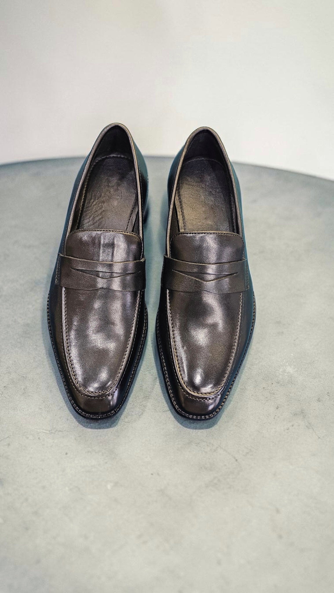 Italian penny shoes (wood sole)