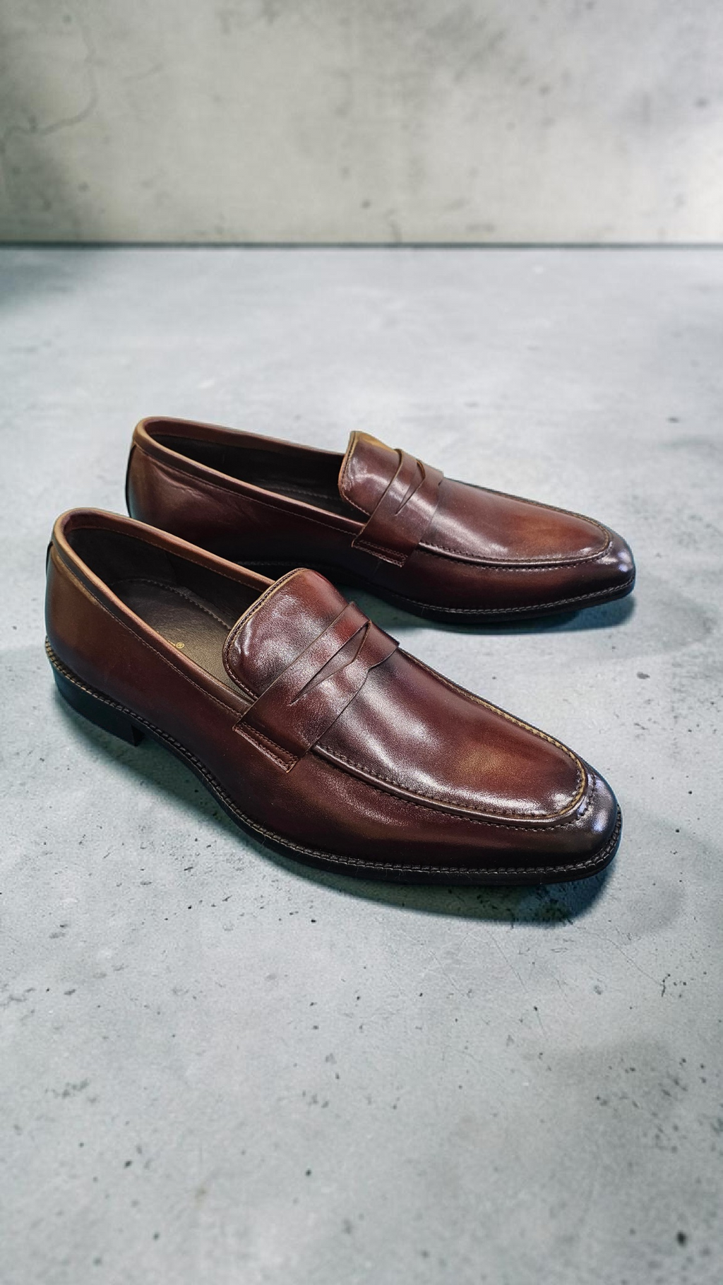 Italian penny shoes (wood sole)