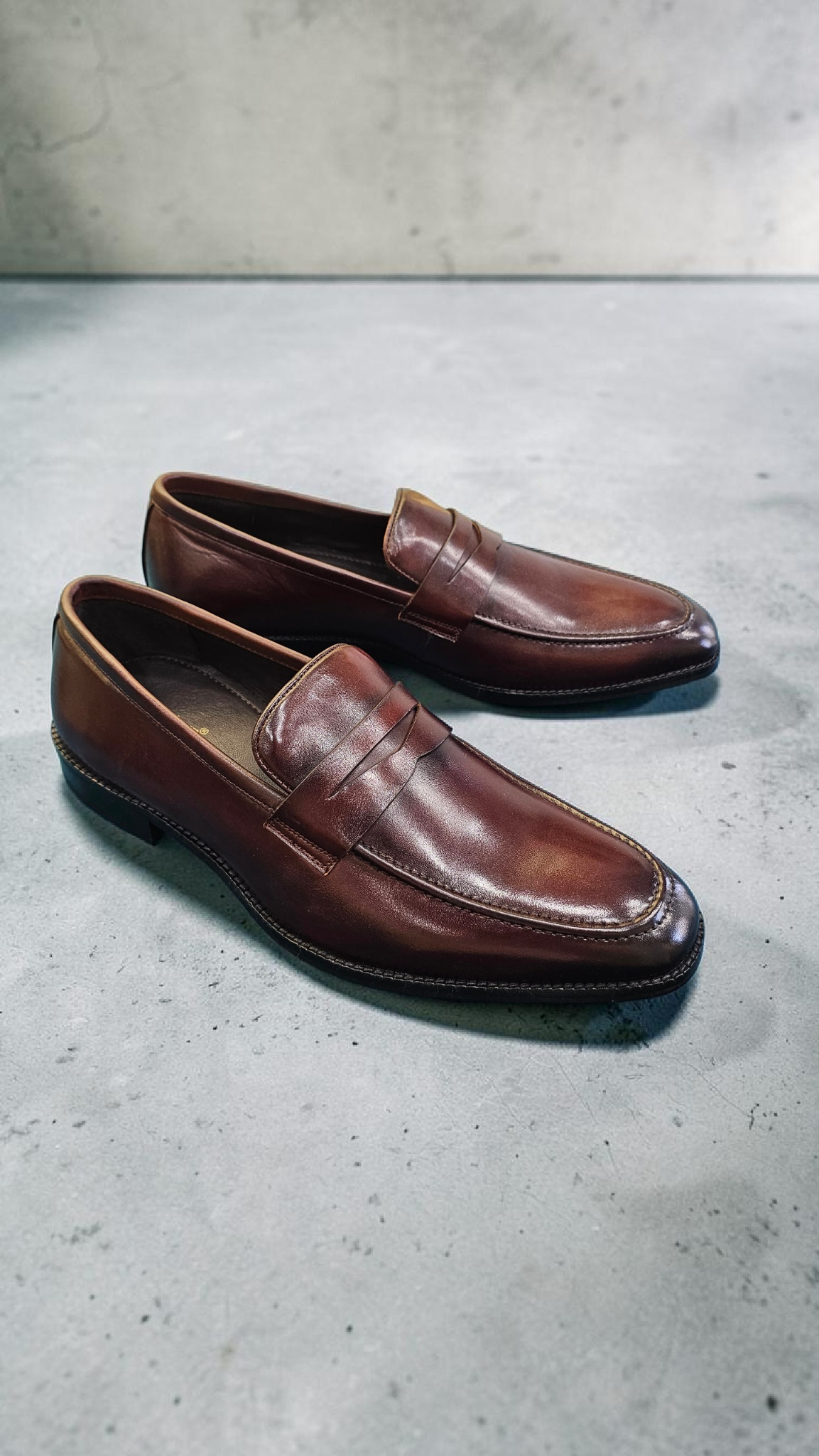 Italian penny shoes (wood sole)