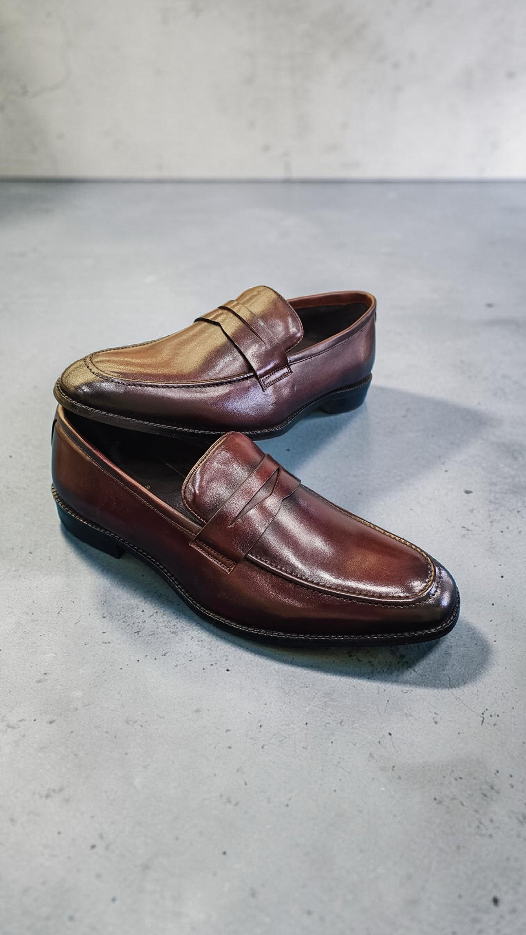 Italian penny shoes (wood sole)