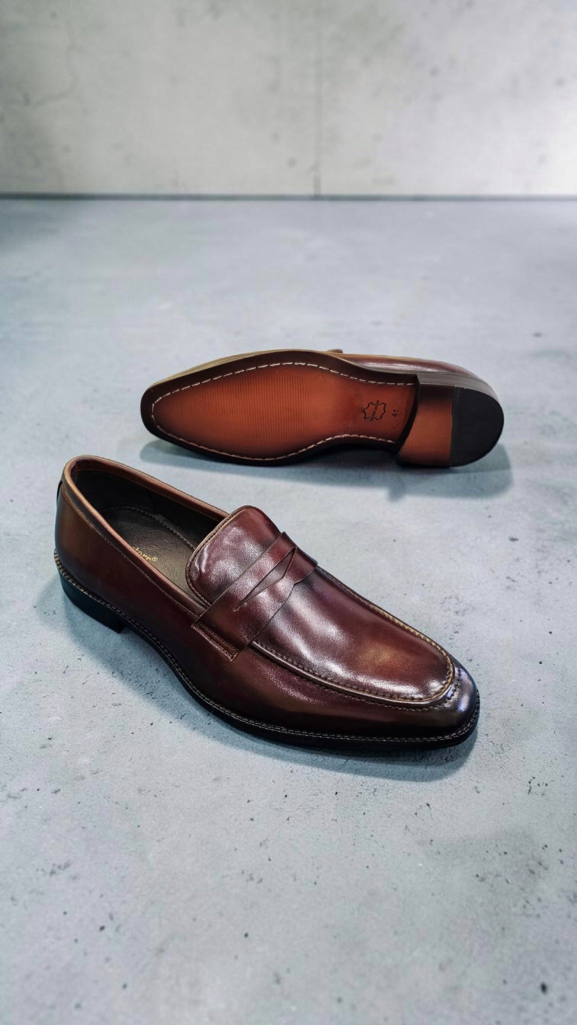 Italian penny shoes (wood sole)