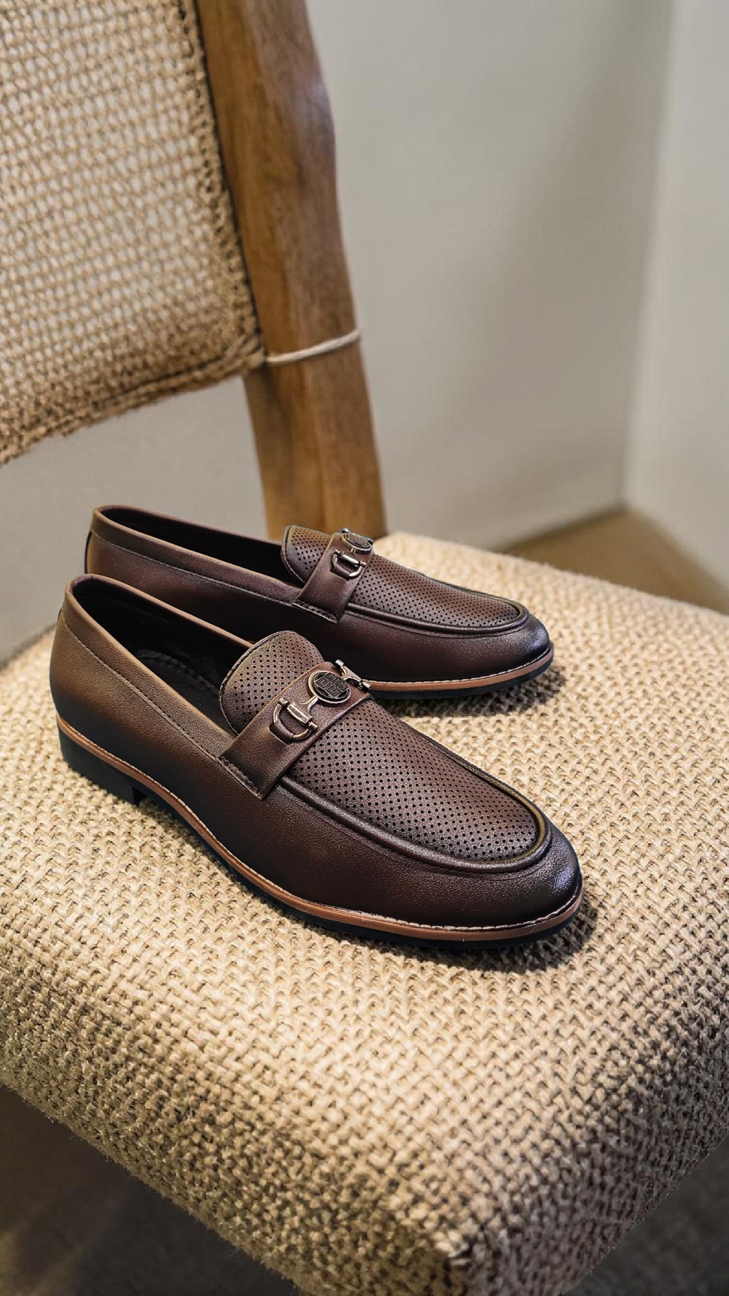 San lee Brown loafers (Big size)