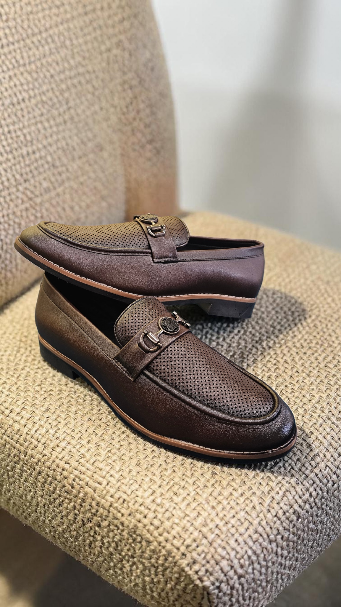 San lee Brown loafers (Big size)