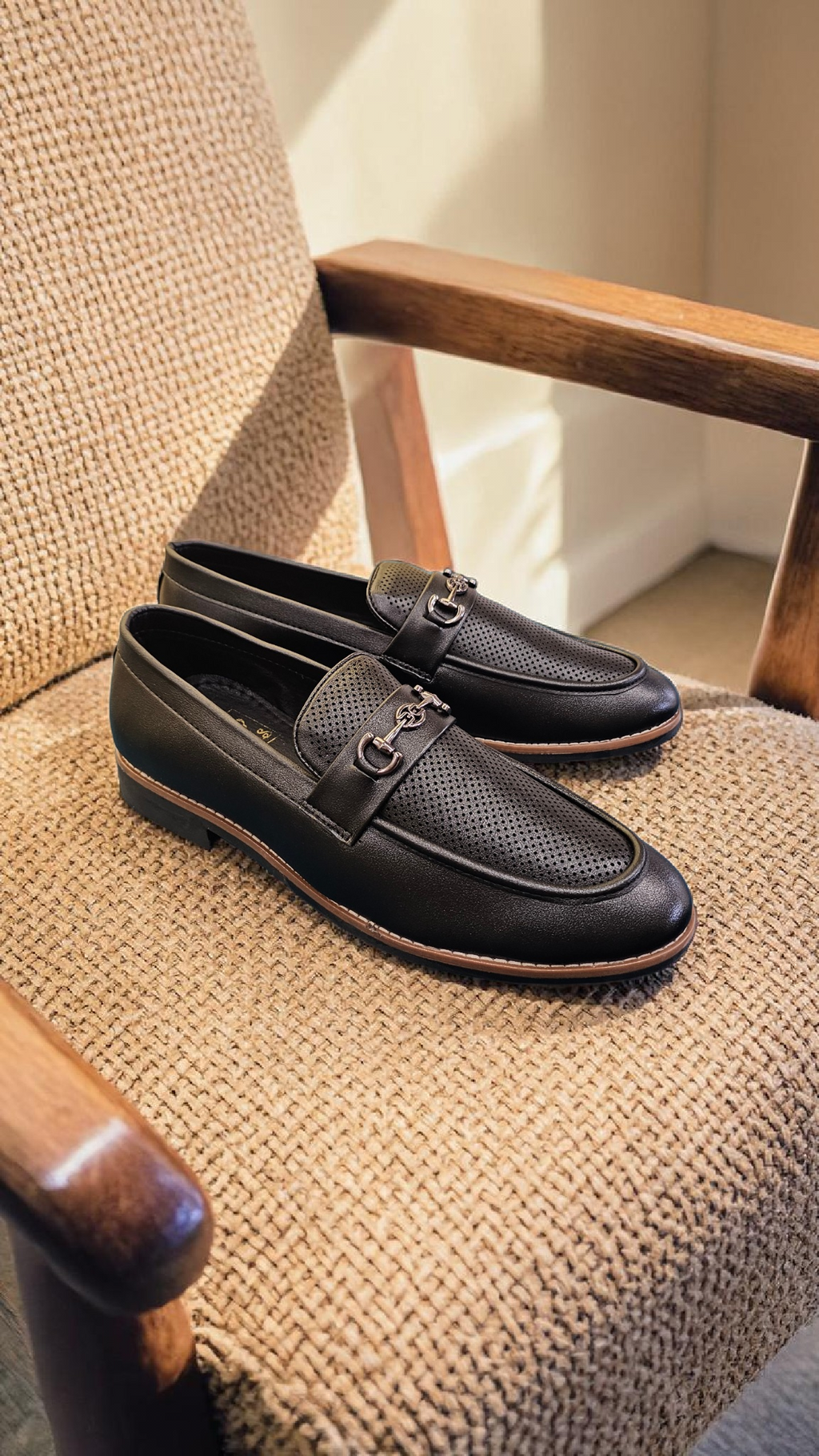 San lee Black loafers (Big size)