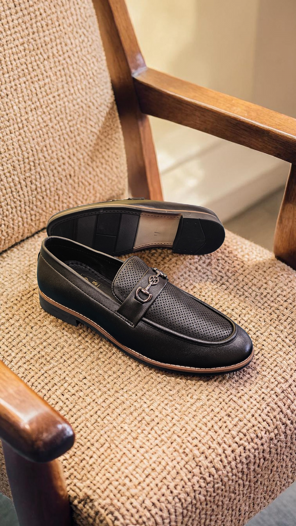 San lee Black loafers (Big size)