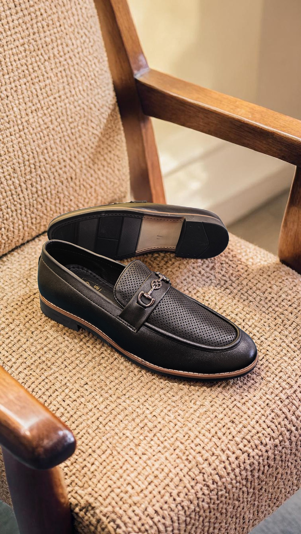 San lee Black loafers (Big size)