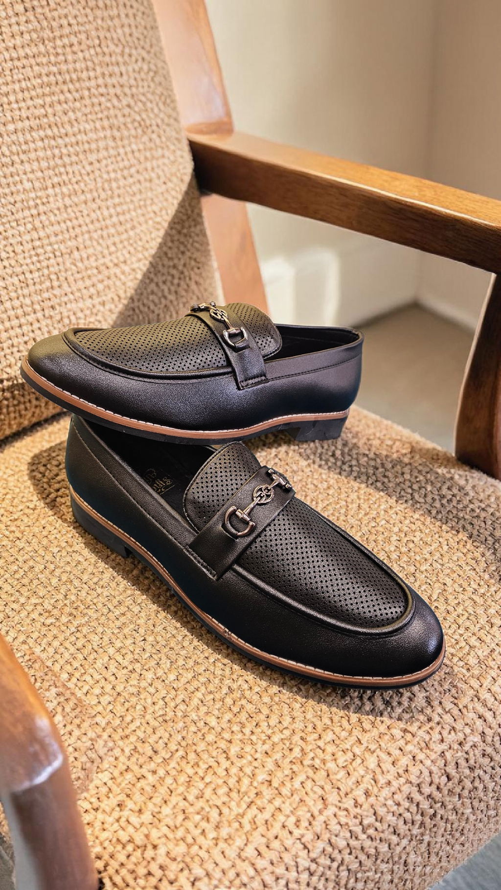San lee Black loafers (Big size)