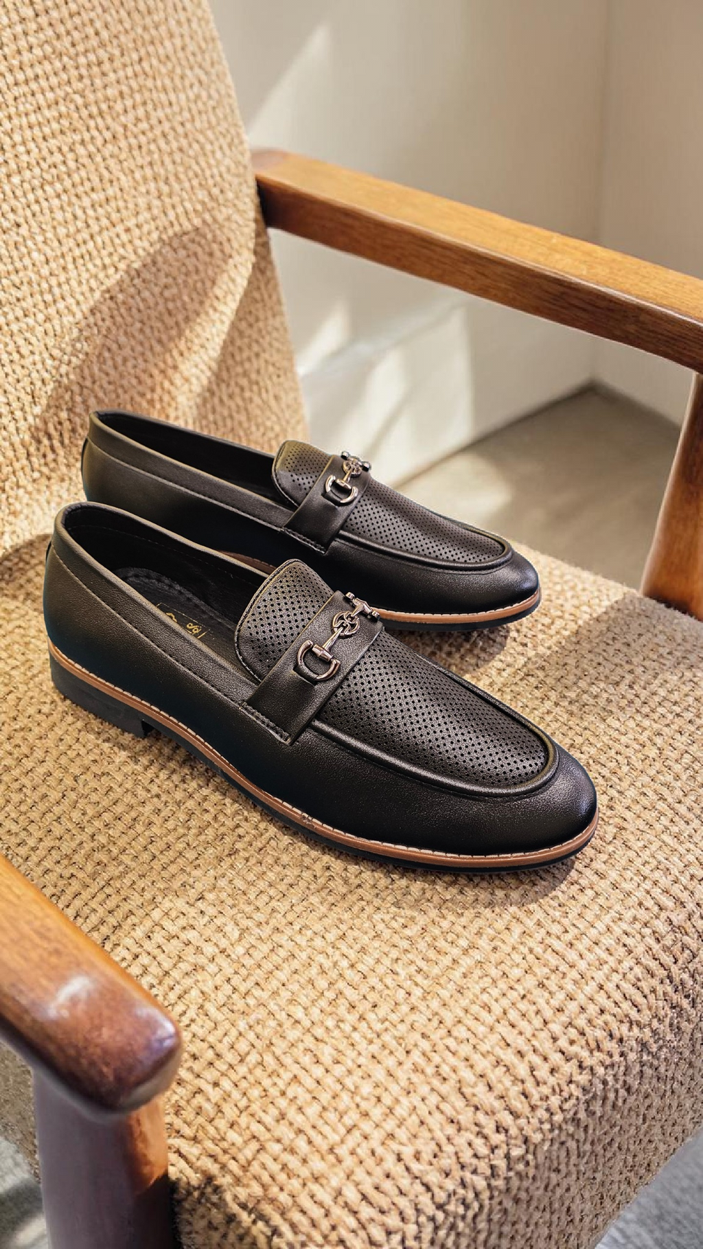 San lee Black loafers (Big size)