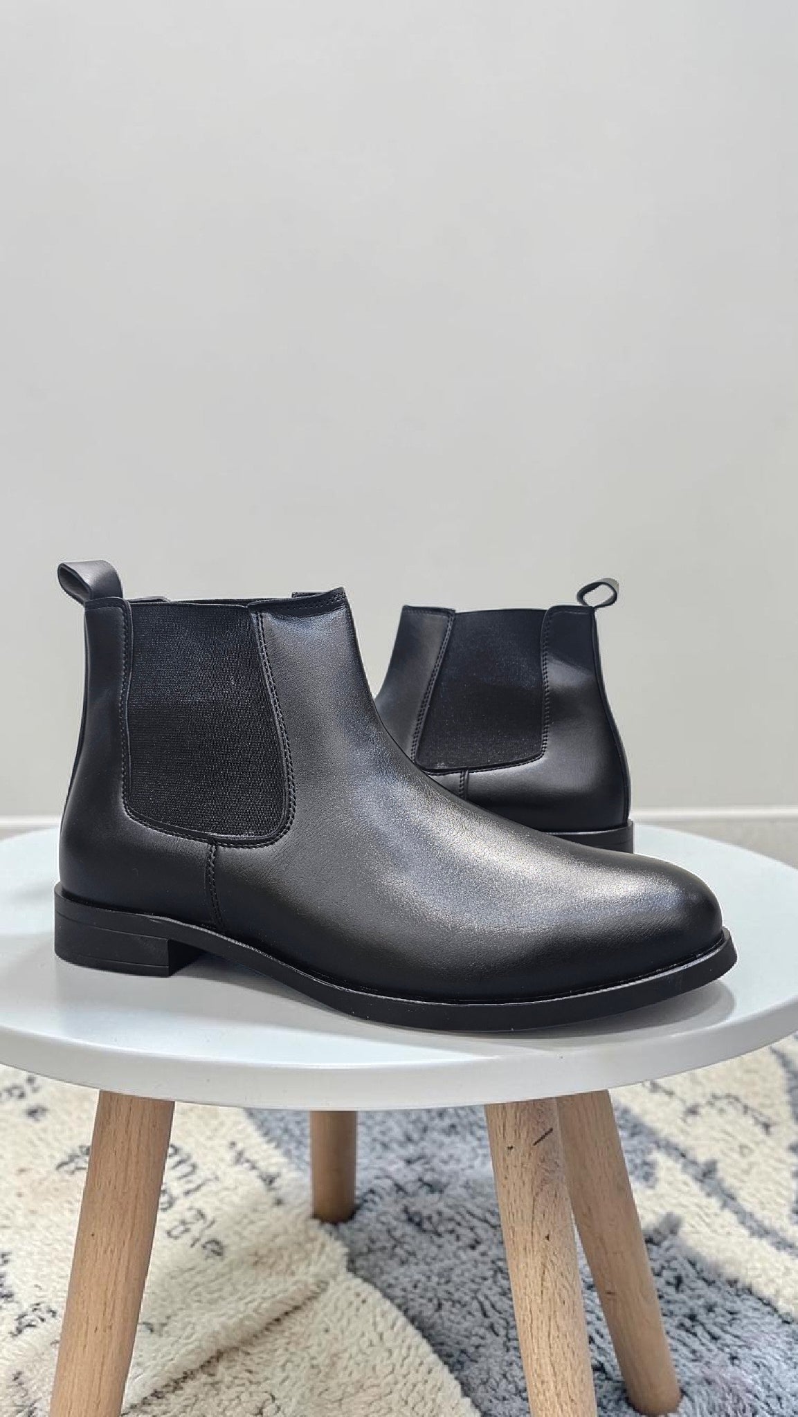 Wrinkle Free chelsea boot(Black)