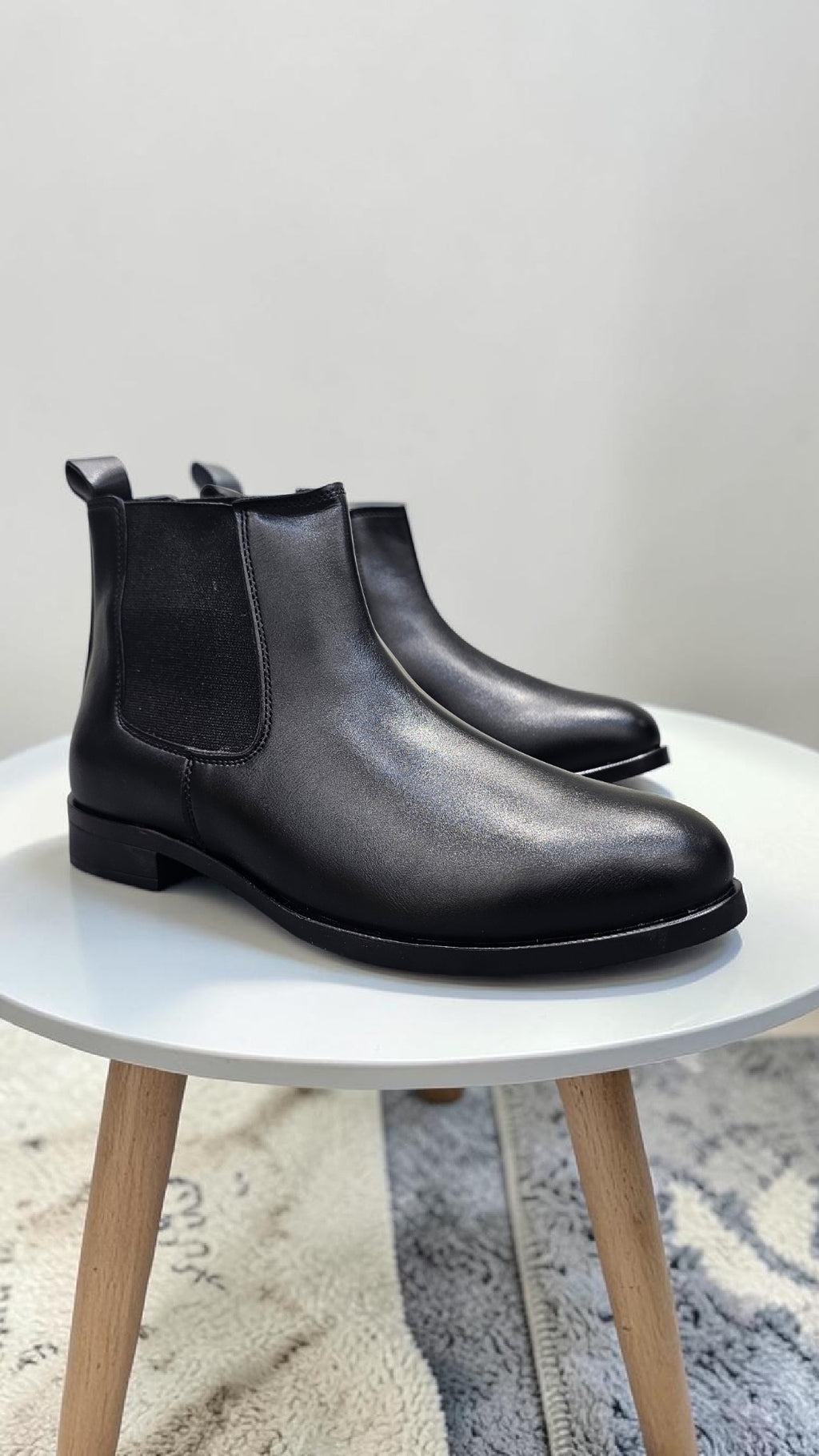 Wrinkle Free chelsea boot(Black)