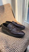 GG SOFT LEATHER LOAFERS (BROWN)