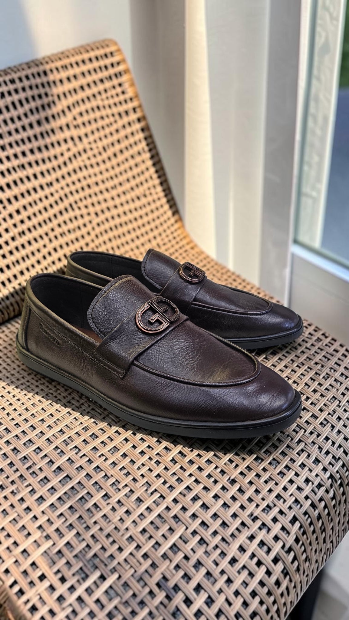 GG SOFT LEATHER LOAFERS (BROWN)