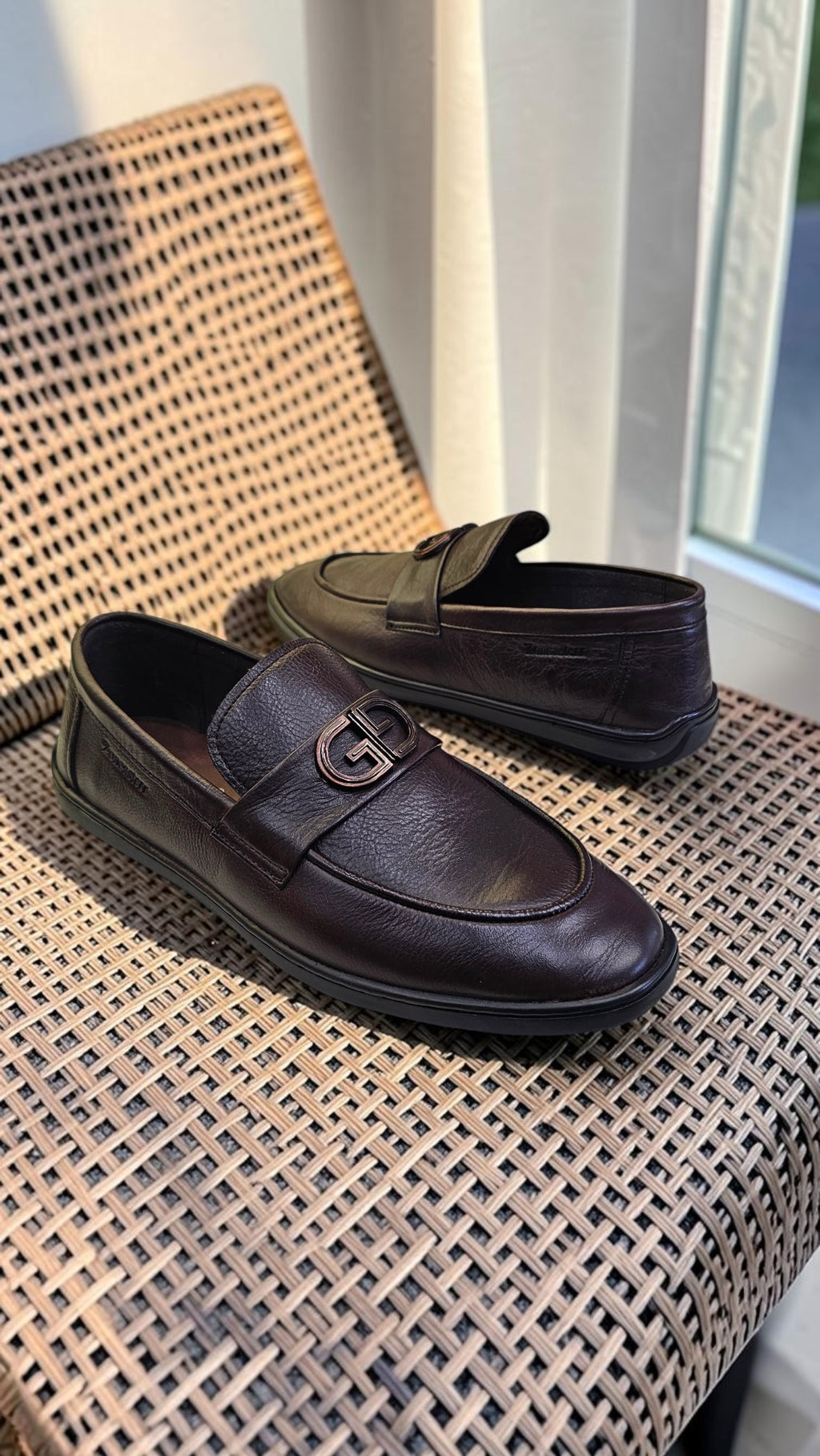 GG SOFT LEATHER LOAFERS (BROWN)