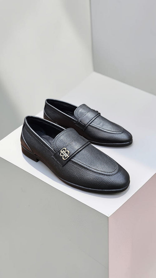 BB BUCKLE LEATHER (BLACK)