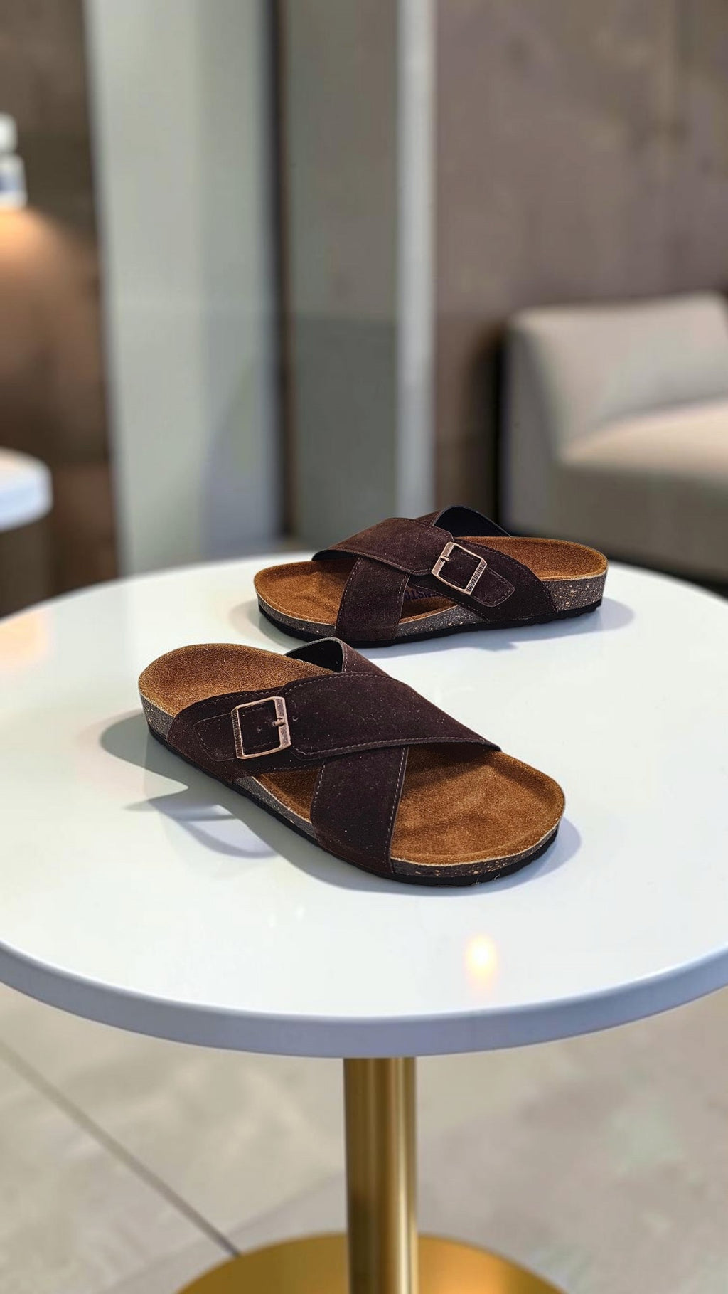 BIRK@N CROSS SUEDE (BROWN)