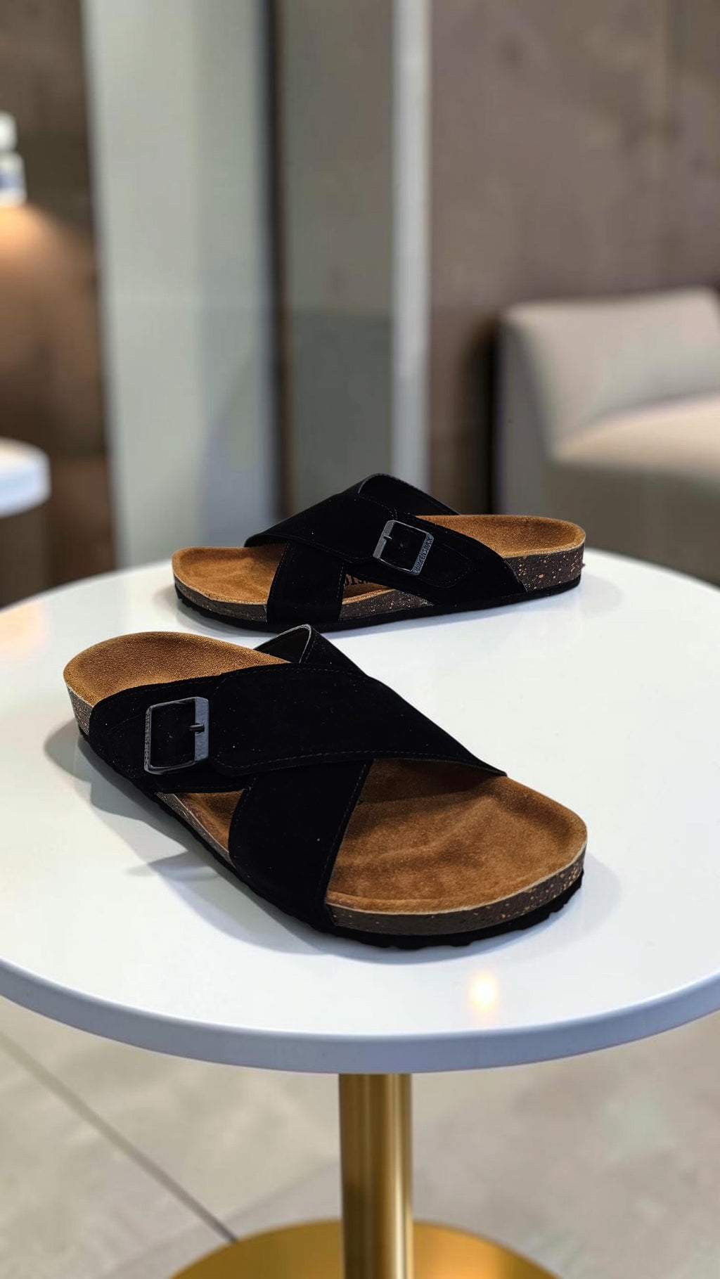 BIRK@N CROSS SUEDE (BLK)