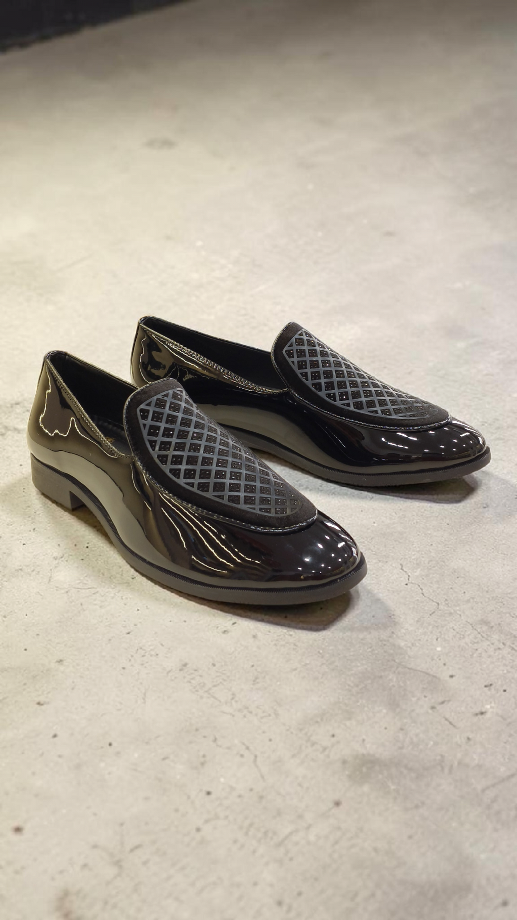 Patent loafer black(indo-western)