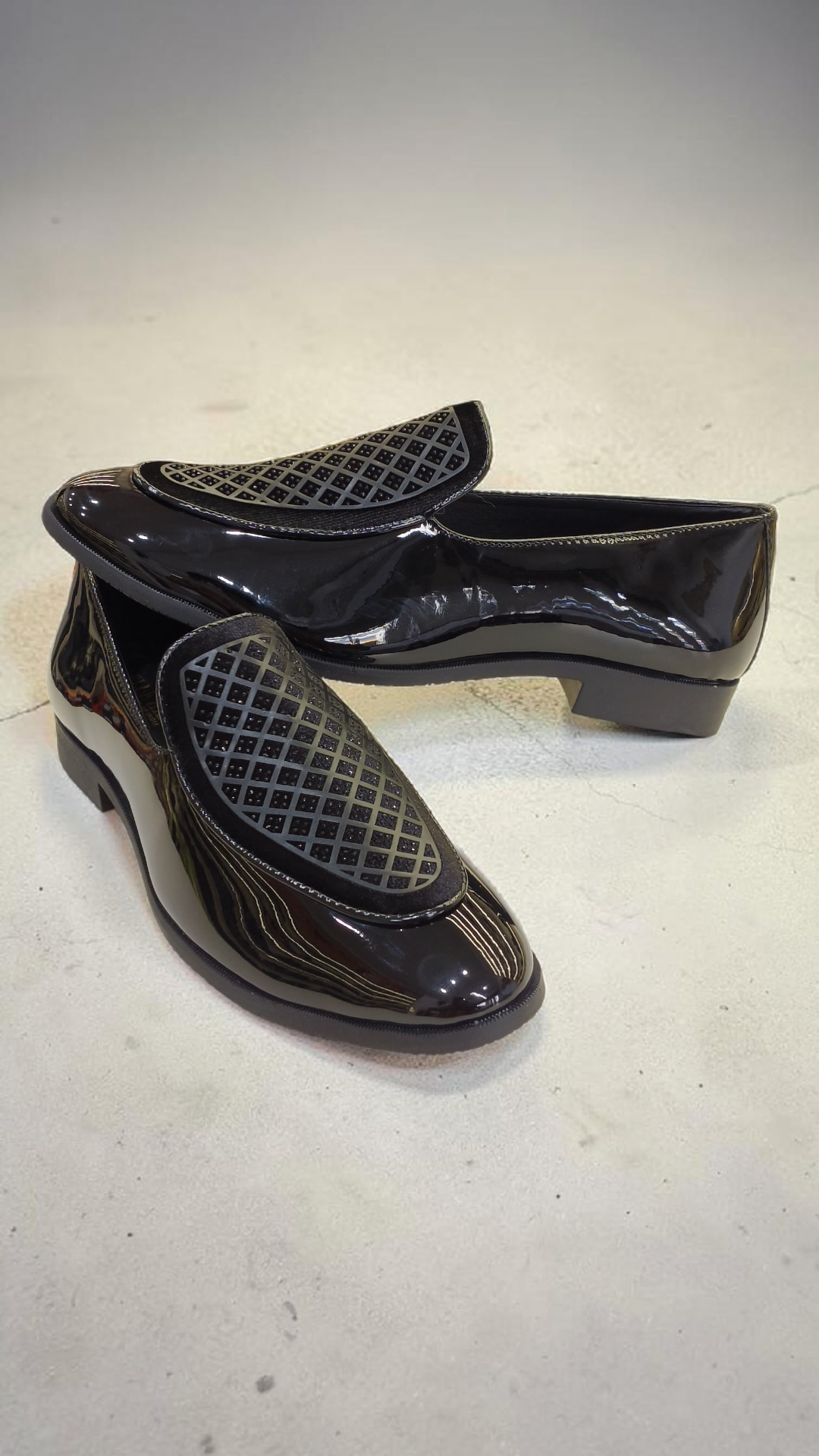 Patent loafer black(indo-western)