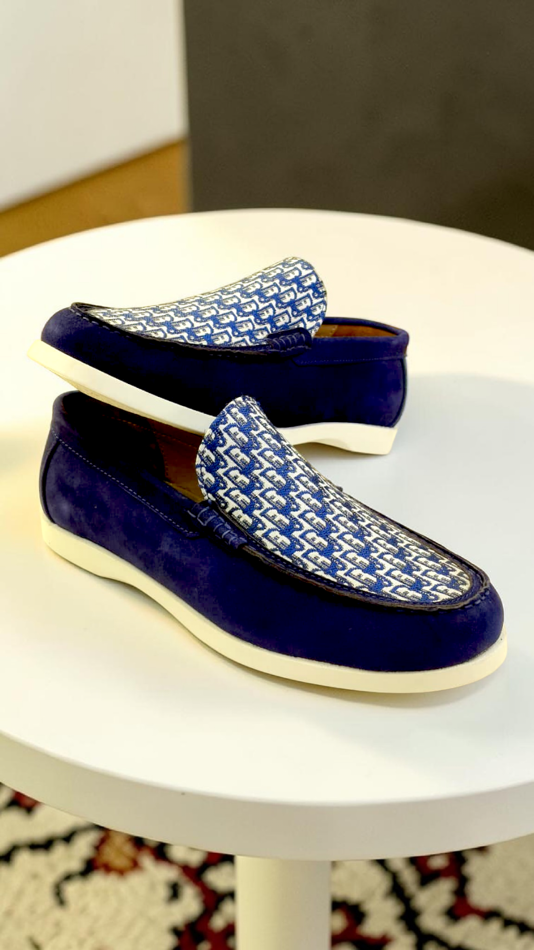 Di*r Suede print Blue