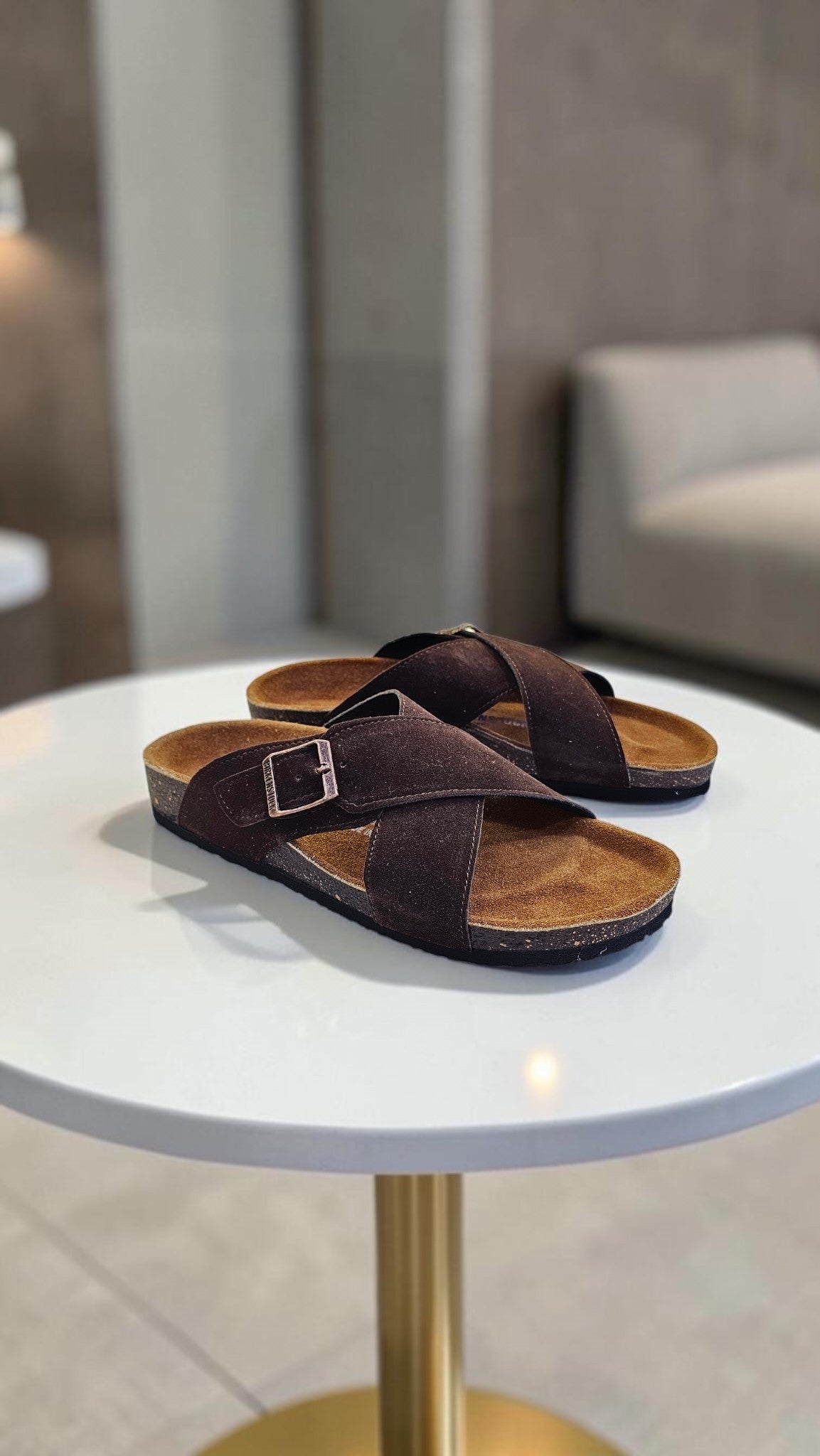 BIRK@N CROSS SUEDE (BROWN)